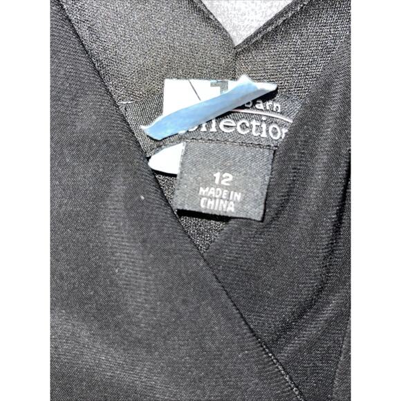 Dress Barn Women's Black Layer‎ Dress Size 12 - Picture 3 of 8